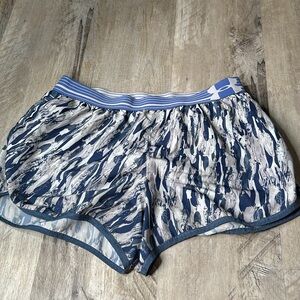 Blue under armor shorts